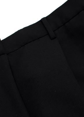 Valentino Black Tailored  Wide Leg Wool Trousers 6