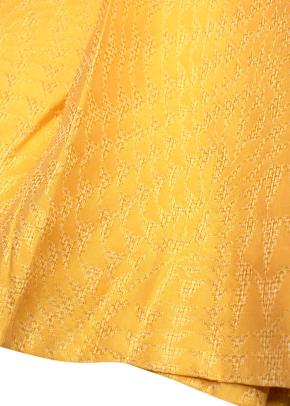 Bill Blass Yellow Sequin Bodice Mini Dress 6
