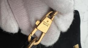 Gucci Tom Ford Black Suede Horsebit Shoulder Bag 9