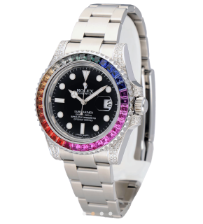 Rolex Unisex Oyster Perpetual Date Submariner Rainbow 40mm Watch 2