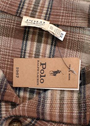 Polo Ralph Lauren Brown Plaid Wool-Blend Tweed Shirt 4