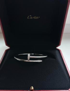 White Gold Diamond Set Juste Un Clou Bracelet 2
