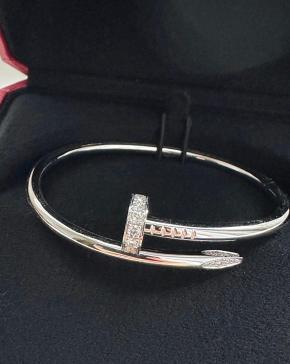 White Gold Diamond Set Juste Un Clou Bracelet 10