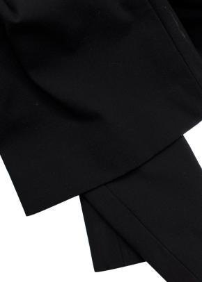 Theory Black Cotton Blend Trousers 4
