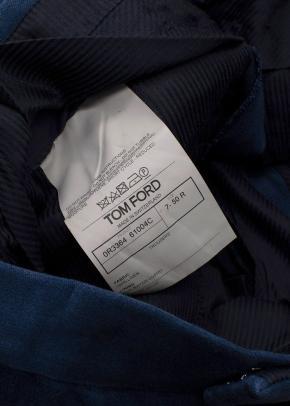 Tom Ford Navy Linen Trousers 5