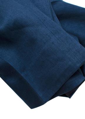 Tom Ford Navy Linen Trousers 8