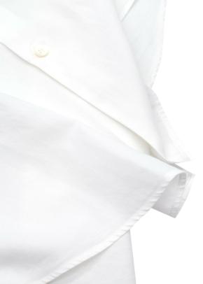 Dries Van Noten White Collarless Shirt 7