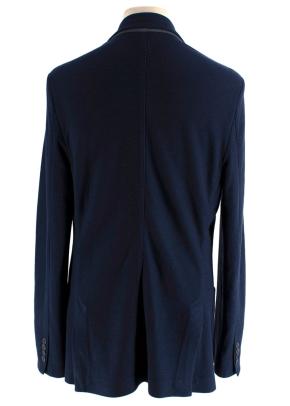 Loro Piana Navy Unlined Loose Blazer 2