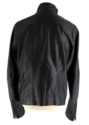 Rick Owens Mollino Biker Leather Jacket In Black 5