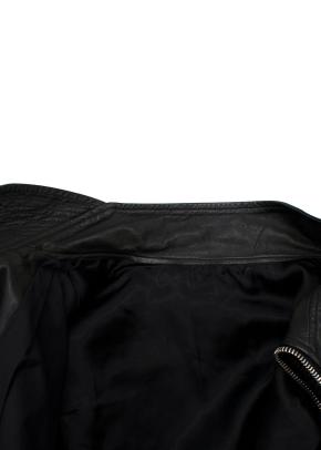 Rick Owens Mollino Biker Leather Jacket In Black 8