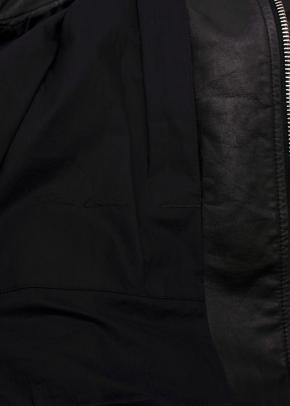 Rick Owens Mollino Biker Leather Jacket In Black 7