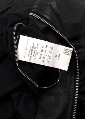 Rick Owens Mollino Biker Leather Jacket In Black 4