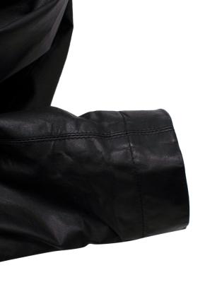Rick Owens Mollino Biker Leather Jacket In Black 6