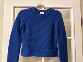 Ferragamo Blue Cotton/Silk Blend Sweater 2