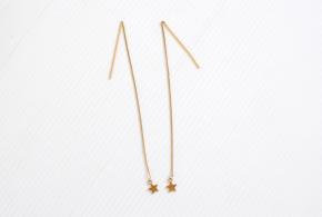 Saint Laurent Gold Metal Star Earrings 5