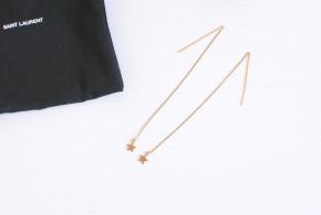 Saint Laurent Gold Metal Star Earrings 8