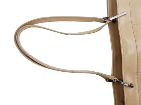 Vintage Jackie Beige Patent Leather Shoulder Bag 11