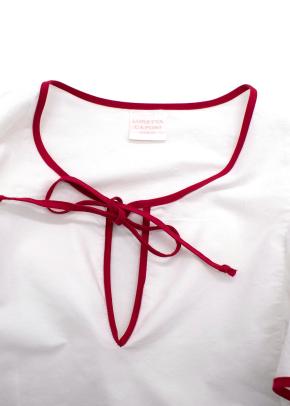 Loretta Caponi Embroidered Cotton Dress 3