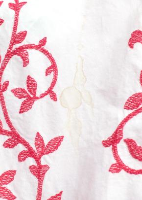 Loretta Caponi Embroidered Cotton Dress 8