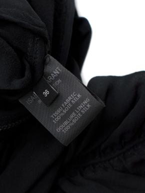 Isabel Marant Black Chiffon Ruched Mini Dress 5