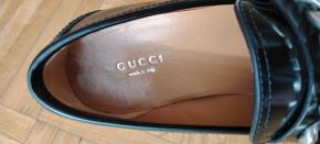 Gucci Black Leather Loafers 10