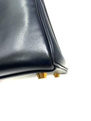 Hermes 1995 Black Box Leather Kelly 35 10