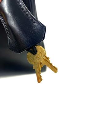 Hermes 1995 Black Box Leather Kelly 35 13