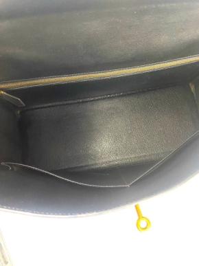 Hermes 1995 Black Box Leather Kelly 35 4