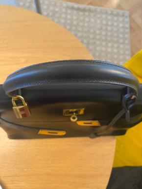 Hermes Black Box Leather Kelly 32 12