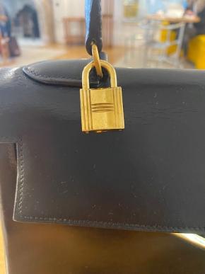 Hermes Black Box Leather Kelly 32 14