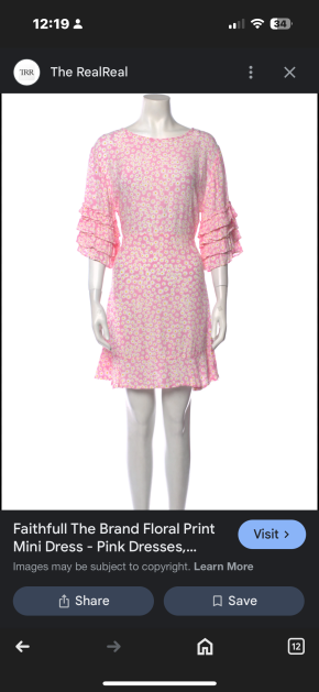 Faithful The Brand  Pink Cotton Mini Dress 7