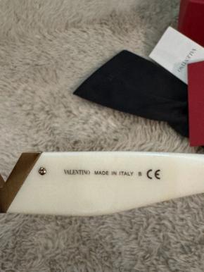 Valentino Cream Hexagonal Sunglasses 5