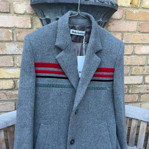 Molly Goddard Grey Wool Long Coat 4
