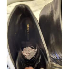 Saint Laurent Babies 90 Black Leather Ankle Boots 8