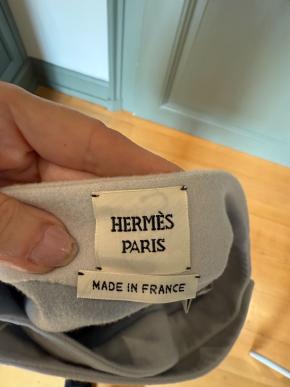 Hermes Pale Blue Cashmere Midi Skirt 5