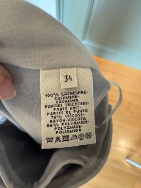 Hermes Pale Blue Cashmere Midi Skirt 6