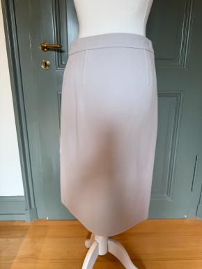 Hermes Pale Blue Cashmere Midi Skirt 7