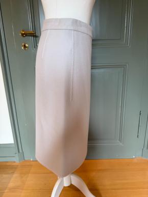 Hermes Pale Blue Cashmere Midi Skirt 8
