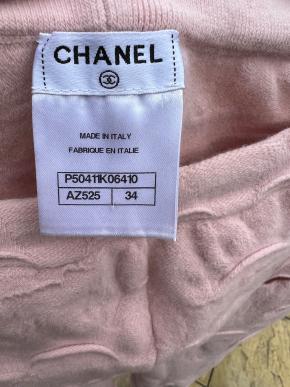 Chanel 2014 Baby Pink Wool Blend Leggings 5