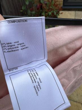 Chanel 2014 Baby Pink Wool Blend Leggings 6