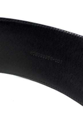 Ralph Lauren Black Alligator Double Buckle Waist Belt Small 9