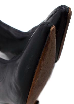 Dries Van Noted Black Leather Pointed Toe Ankle Boot 5