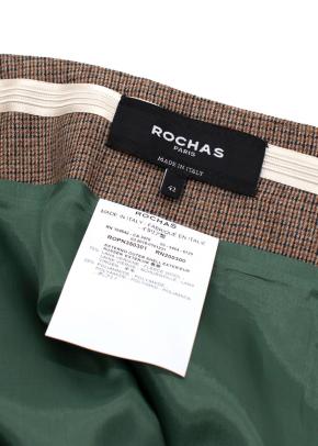 Rochas Brown Wool Midi Skirt 5