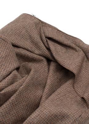 Rochas Brown Wool Midi Skirt 4
