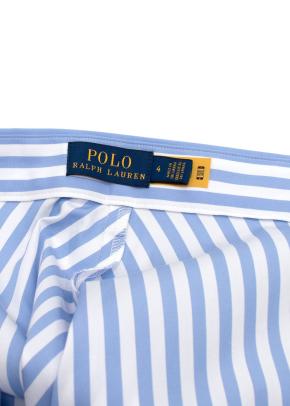 Polo Ralph Lauren Blue Stripe A-line Midi Skirt 4