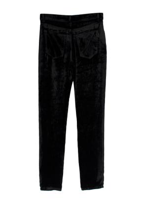 Saint Laurent Black Velvet Trousers 2