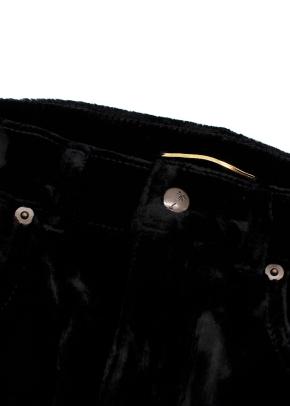 Saint Laurent Black Velvet Trousers 3