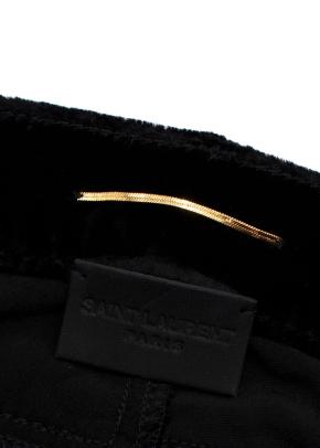 Saint Laurent Black Velvet Trousers 5
