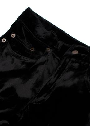 Saint Laurent Black Velvet Trousers 8