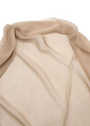Alberta Ferretti Camel Silk Chiffon Draped Midi Dress 13